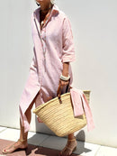 Luisa | Abito Camicia Distinto a Righe