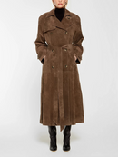 Flavia | Trench in Suede di Lusso Donna