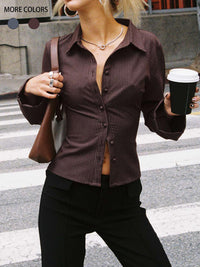 Tiziana | Blusa a Righe con Bottoni Donna