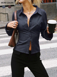 Tiziana | Blusa a Righe con Bottoni Donna