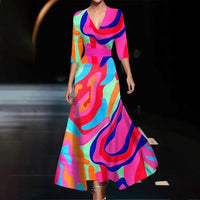 Camilla | Abito Lungo Floreale Elegante e Distinto