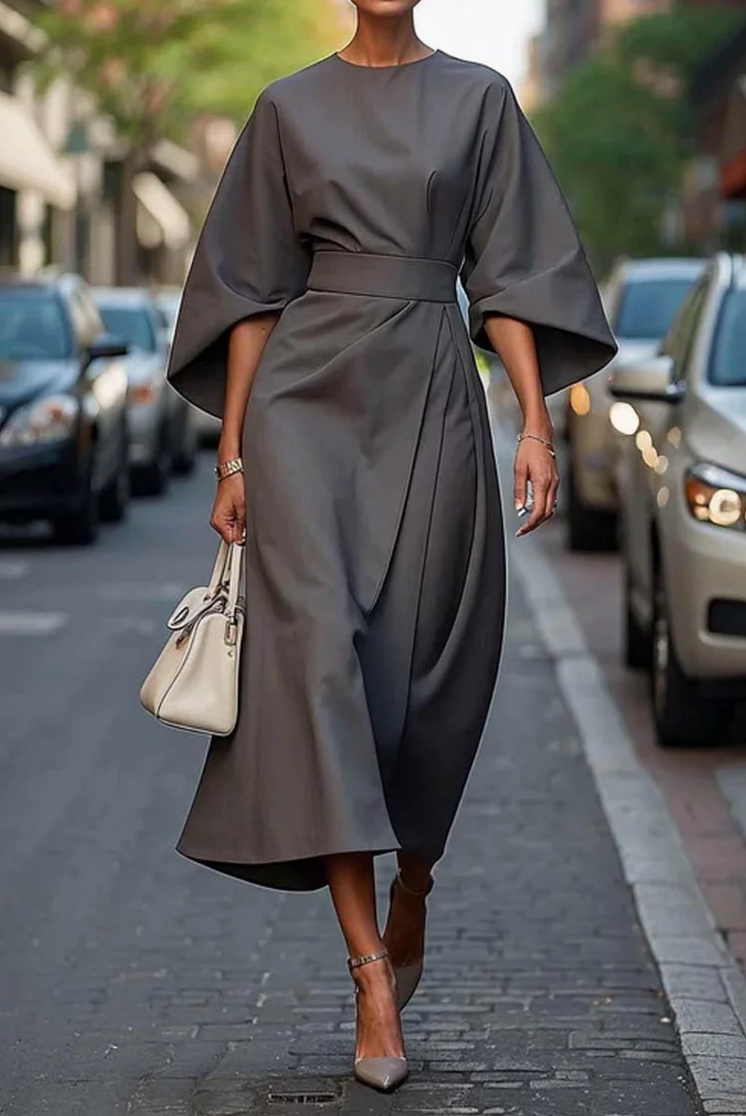 Sonia | Abito Elegante Donna con Cintura