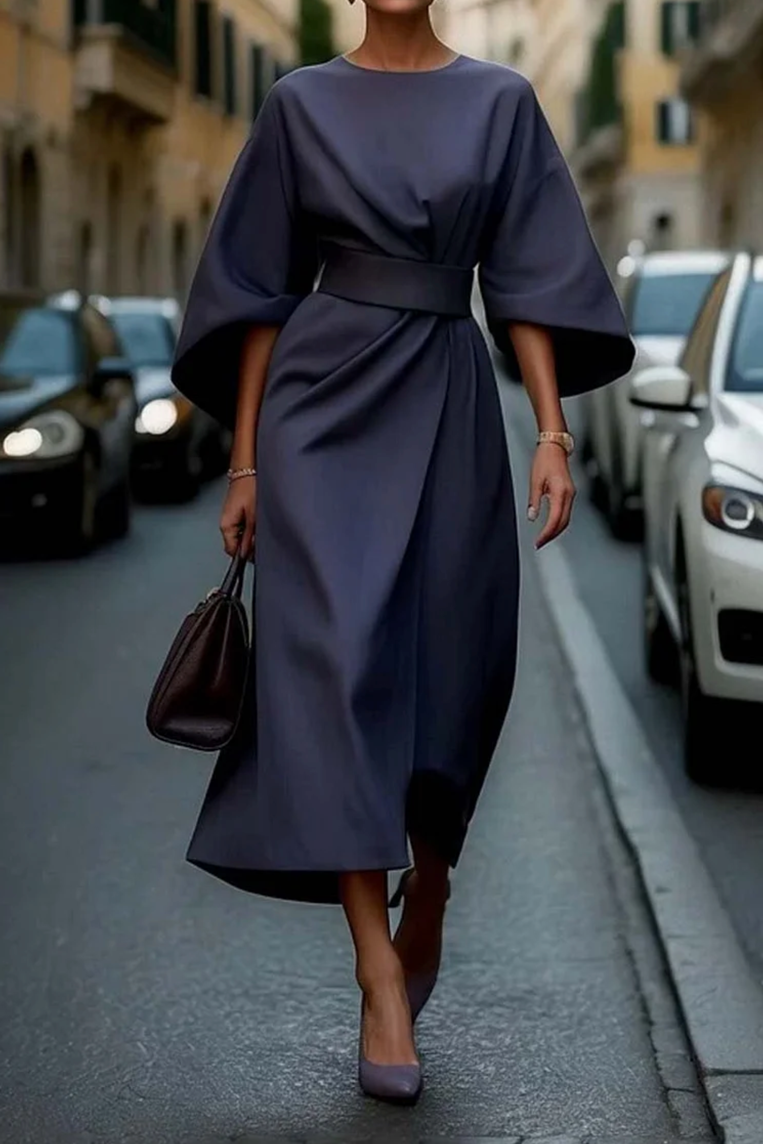 Sonia | Abito Elegante Donna con Cintura