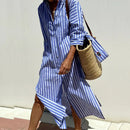 Luisa | Abito Camicia Distinto a Righe