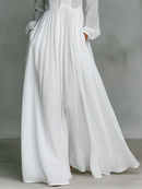 Allegra | Abito Maxi Minimal in Cotone & Lino con Dettagli Unici