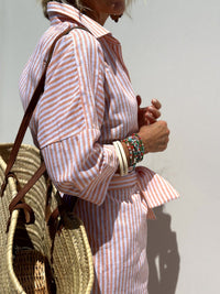 Luisa | Abito Camicia Distinto a Righe