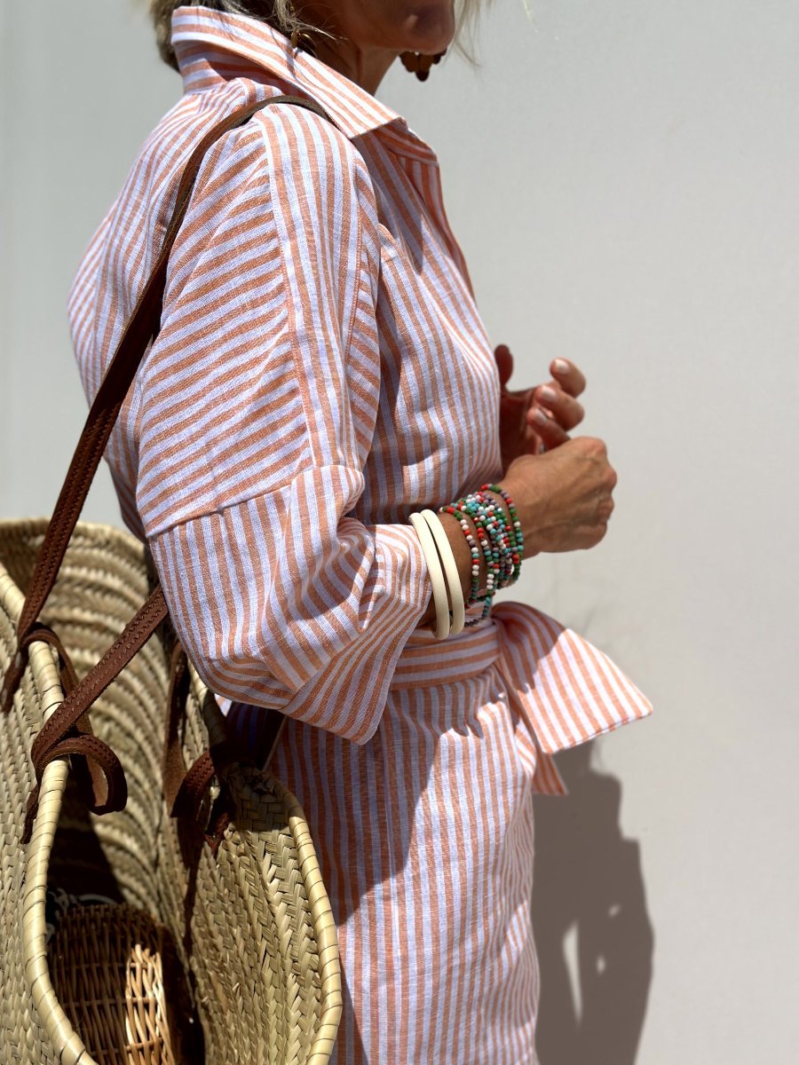 Luisa | Abito Camicia Distinto a Righe