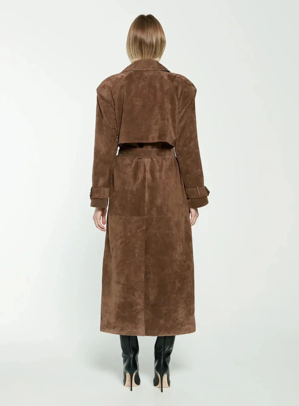 Flavia | Trench in Suede di Lusso Donna