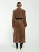 Flavia | Trench in Suede di Lusso Donna