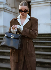 Flavia | Trench in Suede di Lusso Donna